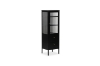 Picture of STARK 1-Door 2-Drawer Accent Glass Display Cabinet (Black)