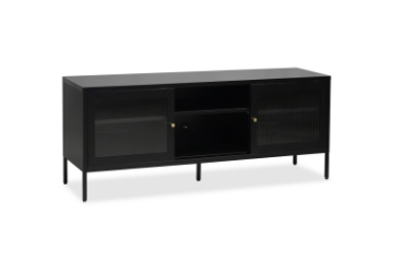Picture of STARK Steel Frame 59" Sliding Door TV Unit (Black)