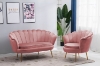 Picture of EVELYN Curved Flared (Loveseat) - Pink