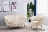 Picture of EVELYN Curved Flared (Loveseat) - Beige