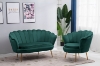 Picture of EVELYN Curved Flared (Loveseat) - Green