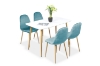 Picture of OSLO 5PC Dining Set (Blue Velvet)