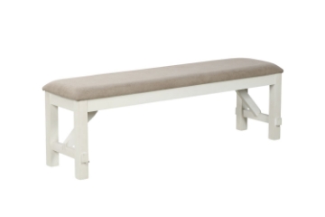 Picture of LINDOS 59" Dining Bench (White)