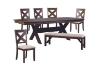 Picture of SORA 66"-94" Extension Dining Table (Brown) 