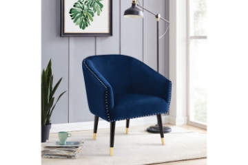 Picture of NOWRA Fabric Lounge Chair (Dark Blue)