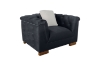 Picture of MALMO Velvet Sofa Range with Pillows (Black) - Loveseat