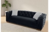 Picture of MALMO Velvet Sofa Range with Pillows (Black) - Loveseat