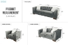 Picture of MALMO Velvet Sofa Range with Pillows (Grey)