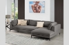 Picture of AMELIE Fabric Sectional Sofa (Dark Grey) - Chaise Facing Left without Ottoman