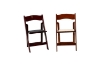 Picture of RETREAT Foldable Dining Chair (Light Brown/Dark Brown) 