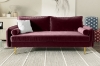 Picture of MARYJANET Velvet Sofa Range (Burgundy) - 2 Seaters (Loveseat)