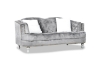 Picture of ALINA Velvet Curved Sofa Range with Pillows (Gray) - 2 Seater (Loveseat)