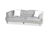 Picture of ALINA Velvet Curved Sofa Range with Pillows (Gray) - 3 Seater (Sofa)