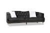 Picture of ALINA Velvet Curved Sofa Range with Pillows (Black)