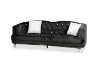 Picture of ALINA Velvet Curved Sofa Range with Pillows (Black)