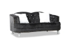 Picture of ALINA Velvet Curved Sofa Range with Pillows (Black)