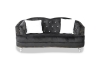 Picture of ALINA Velvet Curved Sofa Range with Pillows (Black)