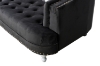 Picture of ALINA Velvet Curved Sofa Range with Pillows (Black)