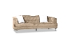 Picture of ALINA Velvet Curved Sofa Range with Pillows (Brown)