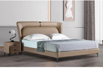 Picture of SHELL DREAM Bed Frame in Queen/Eastern King Sizes (Brown)