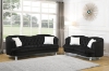 Picture of ALINA Velvet Curved Sofa Range with Pillows (Black)