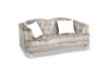 Picture of ALINA Velvet Curved 3-Seater Sofa with Pillows (Beige)