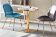 Picture of SYNE Marble Top D31.5" Round Dining Table (Gold)