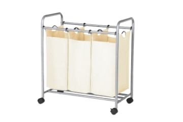Picture of RAYA 3 Bags Laundry Sorter Cart (White)