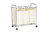 Picture of RAYA 3 Bags Laundry Sorter Cart (White)