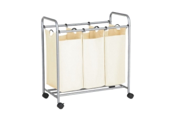 Picture of RAYA 3 Bags Laundry Sorter Cart (White)