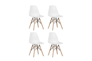 Picture of [ Pack of 4 ] DSW Replica Eames Dining Side Chair (White)