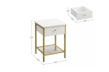 Picture of HEALLILY 1-Drawer Bedside Table