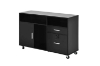 Picture of EBERN 2-Drawer Rolling File Cabinet (Black)