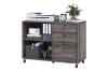 Picture of EBERN 3-Drawer Rolling File Cabinet (Light Gray)