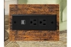 Picture of HOOBRO 1-Drawer Narrow End Table with Power Outlet and USB Charger