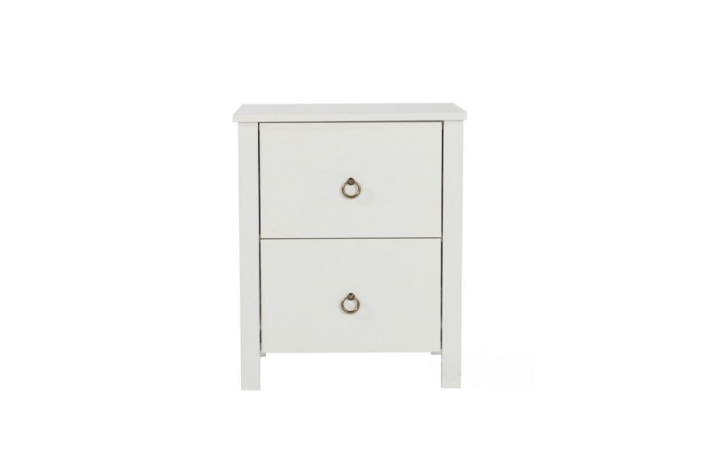 Picture of METRO Pine Bedside Table (White)