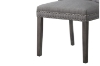 Picture of ERICA Button-Tufted Linen Dining Chair (Light Gray)