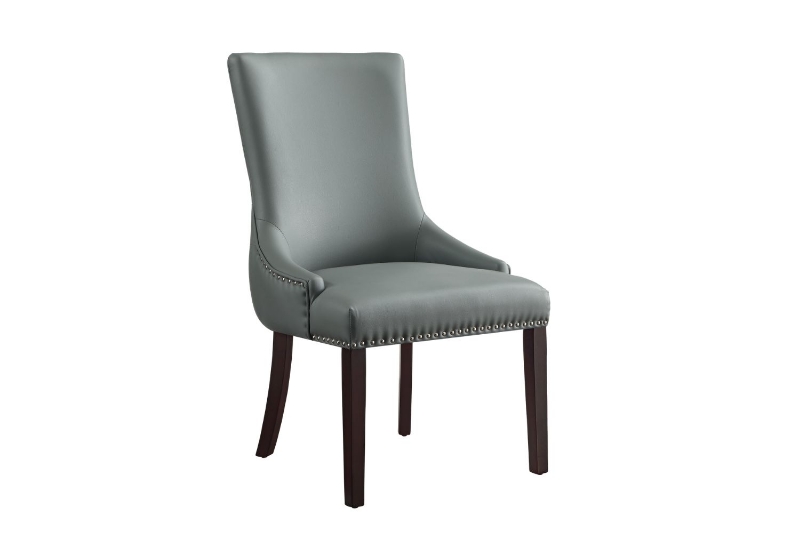 Picture of MODWAY Button-Tufted PU Leather Dining Chair (Light Gray)