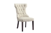 Picture of ARLETTE Button-Tufted Linen Wingback Dining Chair (Cream White)