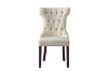 Picture of ARLETTE Button-Tufted Linen Wingback Dining Chair (Cream White)