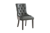 Picture of KACELA PU Leather Button-Tufted Dining Chair (Dark Gray) - Each