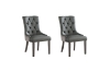 Picture of KACELA PU Leather Button-Tufted Dining Chair (Dark Gray)