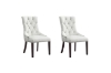 Picture of KACELA PU Leather Button-Tufted Dining Chair (White)