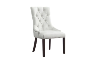 Picture of KACELA PU Leather Button-Tufted Dining Chair (White) - Single