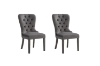 Picture of ERICA Button-Tufted Velvet Dining Chair (Gray)