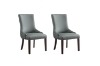 Picture of MODWAY Button Tufted PU Leather Dining Chair (Light Gray) - 2PC in 1 Carton