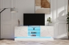 Picture of ONEL 62.9" TV Stand with LED Lighting  (White)