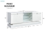 Picture of ONEL 62.9" TV Stand with LED Lighting  (White)