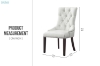 Picture of KACELA PU Leather Button-Tufted Dining Chair (White)