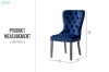 Picture of ERICA Button-Tufted Velvet Dining Chair (Navy Blue)